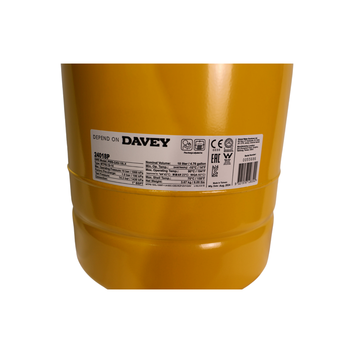 Davey Pressure Tank 18lt