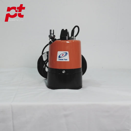 Tsurumi LSC1.4S Single Phase Submersible Puddle Sucker Drainage Pump with Swing Check Valve