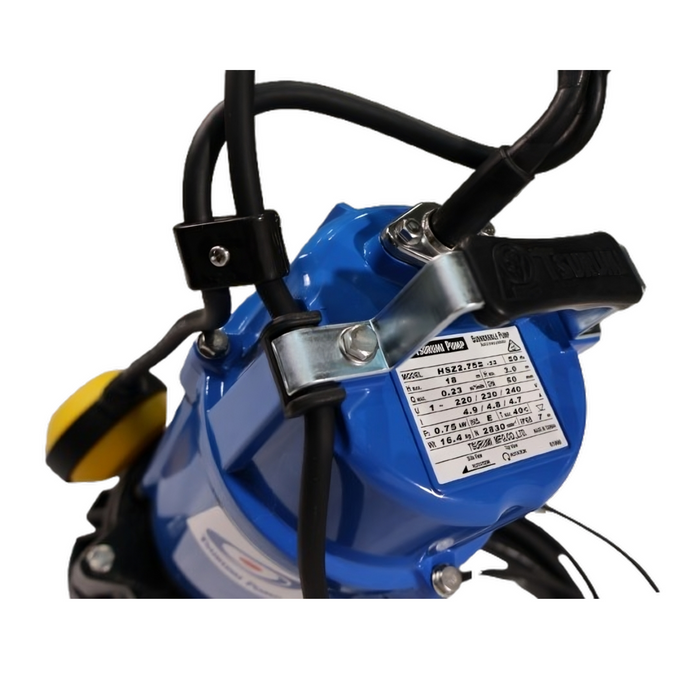 Tsurumi HSZ2.75S Single-Phase Automatic Submersible Drainage Pump with Semi-Vortex Impeller