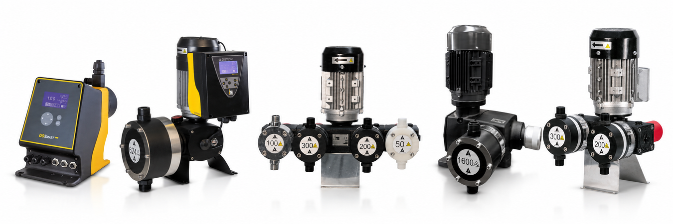 ITC dosing pumps for chemical injection, available in Australia from Pumptastic