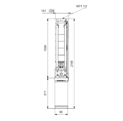 Grundfos SP 7-27 Submersible Borehole Pump – 98699194 (3 x 415V, MS4000 Motor)