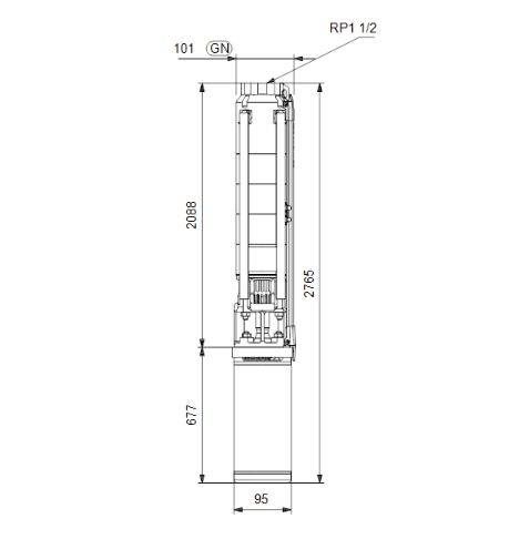 Grundfos SP 7-37 Submersible Borehole Pump – 98699196 (3 x 415V, MS4000 Motor)