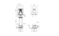 Grundfos CRN 185-4 A-F-A-V-HQQV Vertical Multistage Centrifugal Pump – 92501326