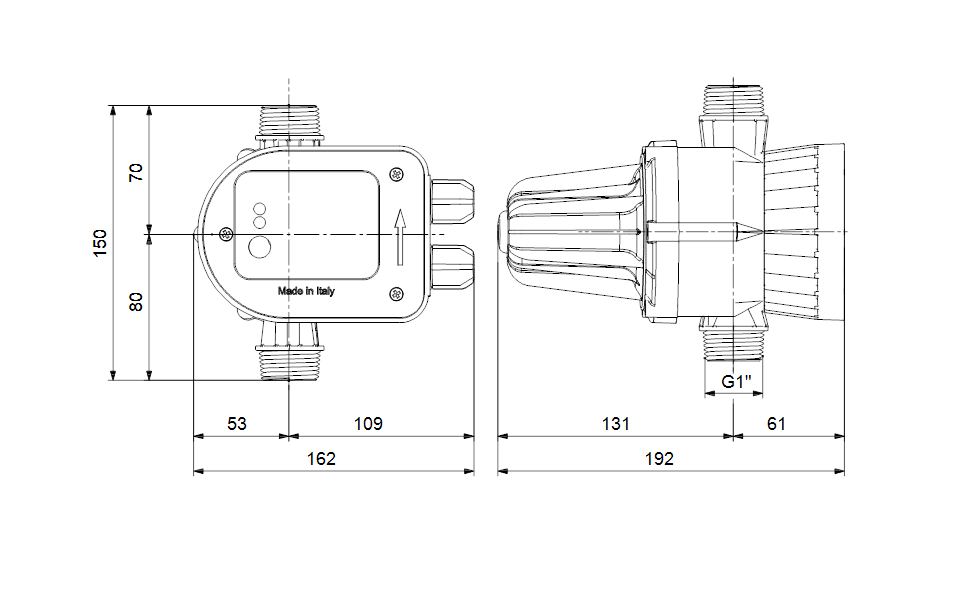Grundfos PM START Pressure Manager – 1.5 Bar Start / 1" G / 1x220–240V – 93159123