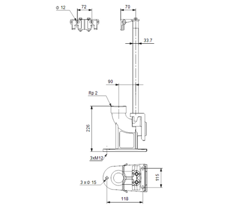 Grundfos Auto coupling set - 97644486