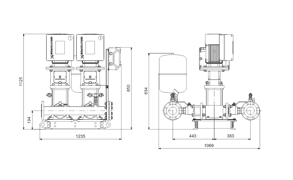 Grundfos Hydro Multi-E 2 CRE 20-6 U2 A-A-I-I-DU Booster Set – 99657296
