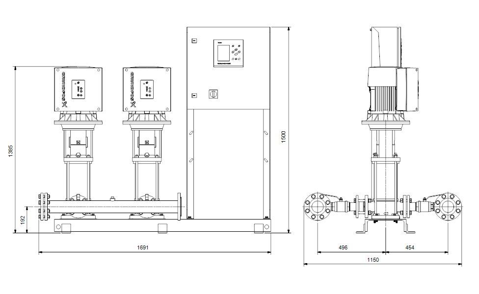Grundfos Hydro MPC-E 2 CRIE 15-8 Booster Set – 99726157