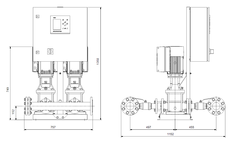 Grundfos Hydro MPC-E 2 CRNE 15-1 Booster Set – 99726940