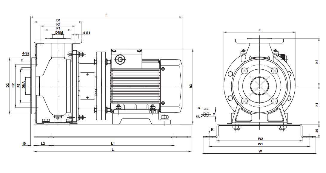 Davey CS50-200/11 Three Phase End Suction Close-Coupled Centrifugal Pump – CS50200-11.0/3