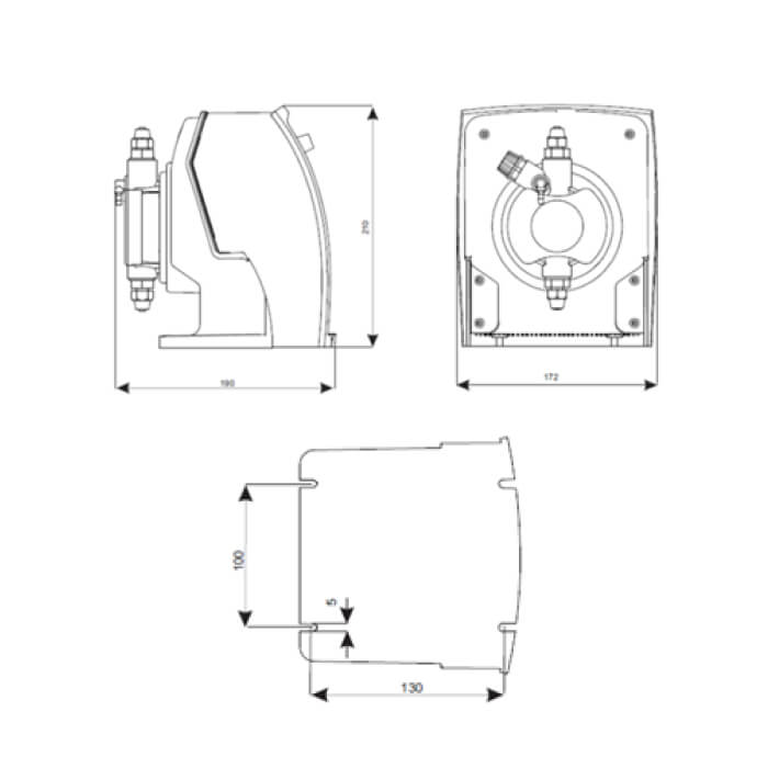 DOSITEC pH/Redox Regulating Electromagnetic Diaphragm Injector – DOS-PRC9 – 9 L/hr – 8 Bar – pH or REDOX Regulation