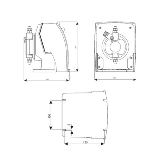 DOSITEC pH/Redox Regulating Electromagnetic Diaphragm Injector – DOS-PRC2.5 – 2.5 L/hr – 8 Bar – pH or REDOX Regation