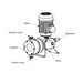 DOSTEC High Volume Injection Pump – Diaphragm Head – DTEC50-700D – 520-685 L/hr – 700 kPa – Single or 3 Phase