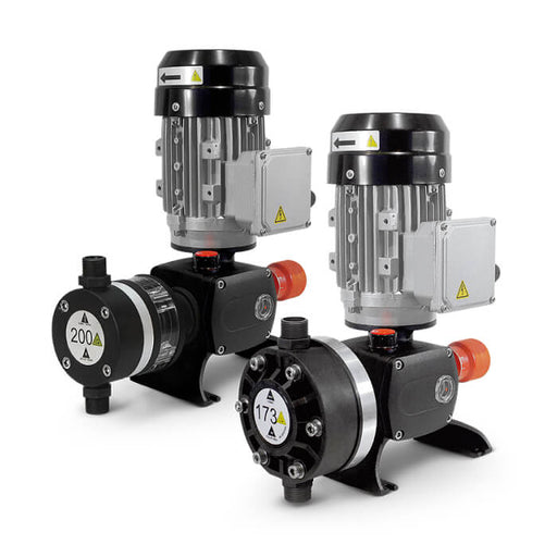 DOSTEC High Volume Injection Pump – Diaphragm Head – DTEC40-200D – 173-209 L/hr – 800 kPa – Single or 3 Phase