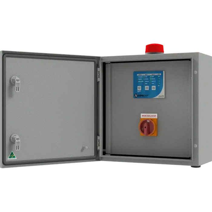 HydroSTART Battery Backup High Level Alarm (1PH 2 Pump 0.1-16A c/w ID & Battery Backup High Level Alarm) - FPC-82241-BBHLS