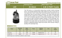 Tsurumi LSC1.4S Single Phase Submersible Puddle Sucker Drainage Pump with Swing Check Valve