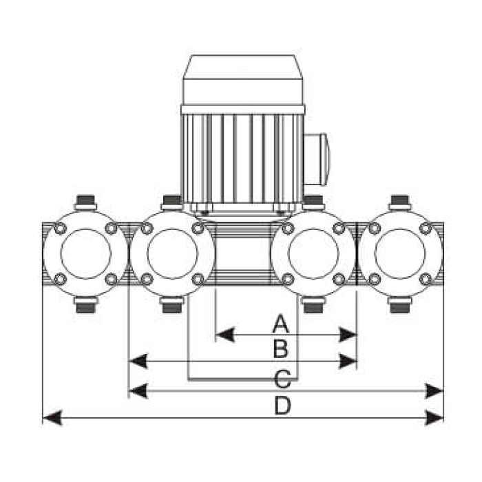MULTIFERTIC Electric Fertiliser Injection Pump – 60MF-200D – 160-200 L/hr – 600 kPa – Single Diaphragm Head – Modular Design