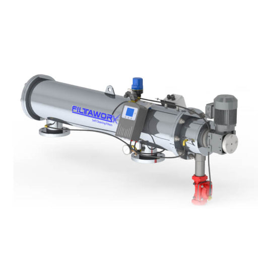 Filtaworx Online Series Fully Automatic Self-Cleaning Screen Filter Electric Drive – FED450 – 450mm – 10 Bar – 40-1400 m³/hr – Parallel Inlet/Outlet – 240V AC