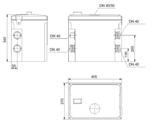 Grundfos LIFTAWAY C40-1: DOMESTIC SMALL LIFTING STATION FOR GREY WATER