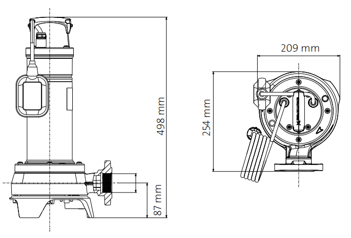 Grundfos UNILIFT APG.40.10.A1 Single phase with float switch