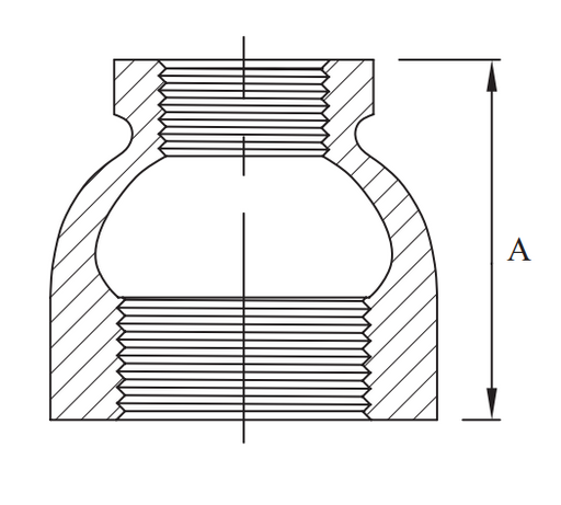 316 Stainless Steel Reducing Socket Threaded BSP