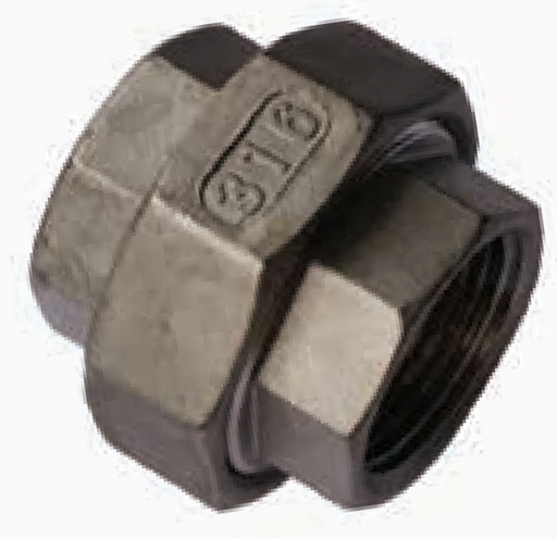 316 Stainless Steel F/F Unions Threaded BSP