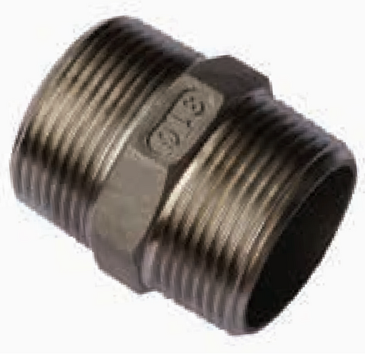 316 Stainless Steel Hexagon Nipple Threaded BSP