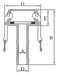 Stainless Steel Camlock Type C Camlock - Female Camlock X Male Hosebarb
